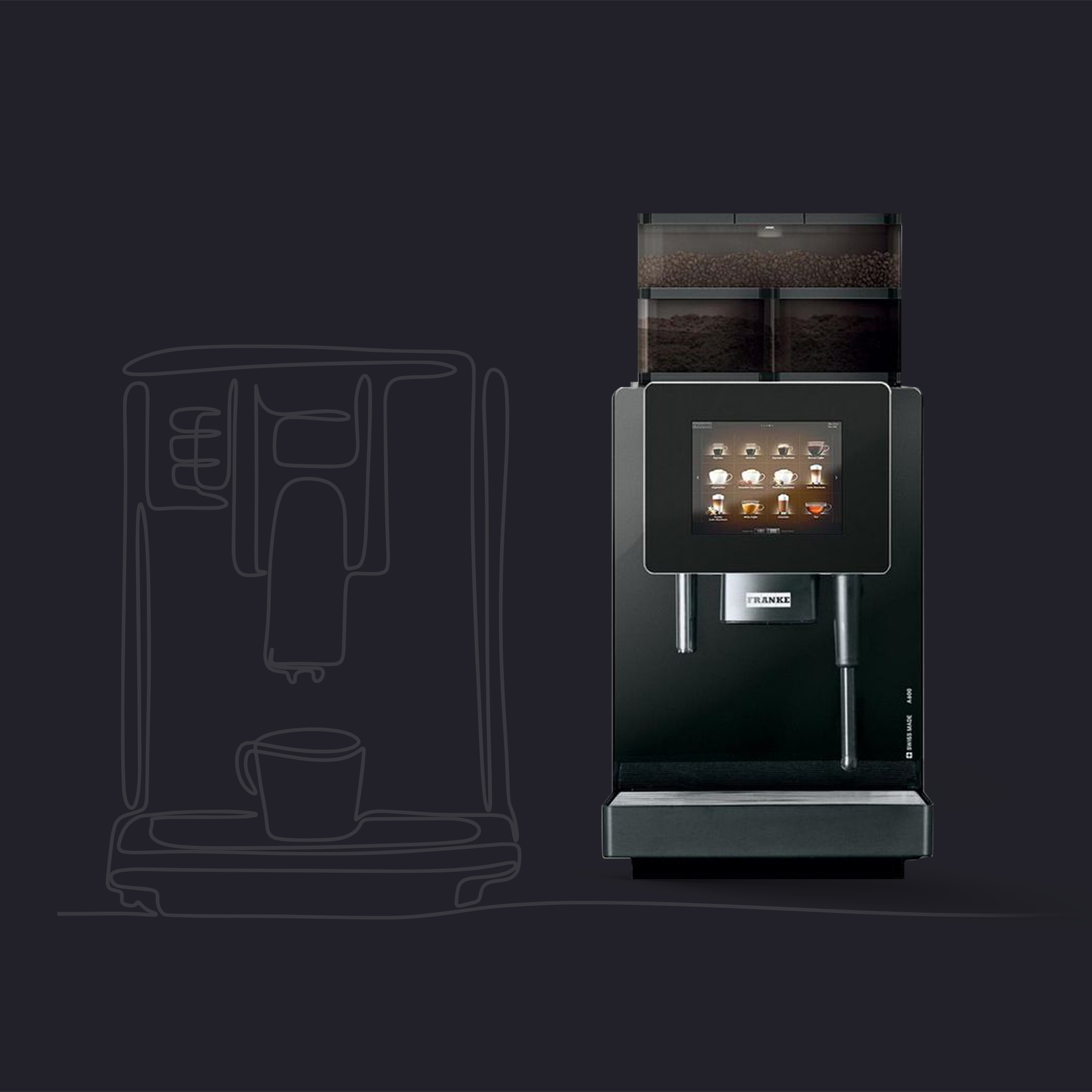 Automated bean-to-cup coffee module