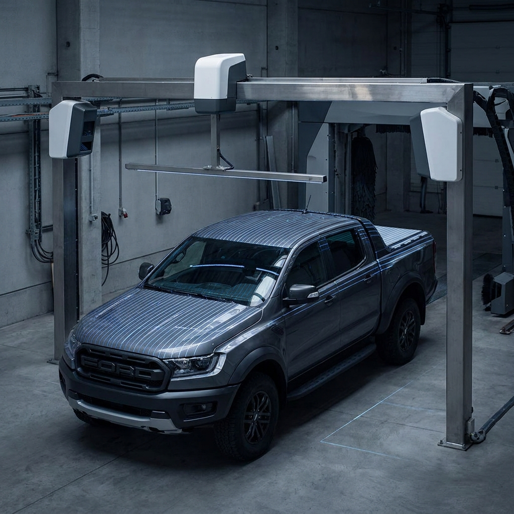 Concept render of the vehicle scanning stage